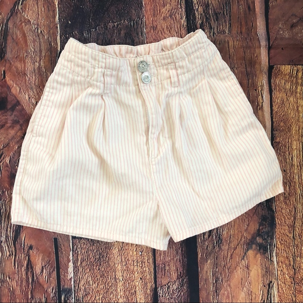 Urban Outfitters Pink Stripe High Rise Shorts